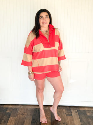 The Coastal Coral Knit Top - 100 Casual Tops - The Farmhouse