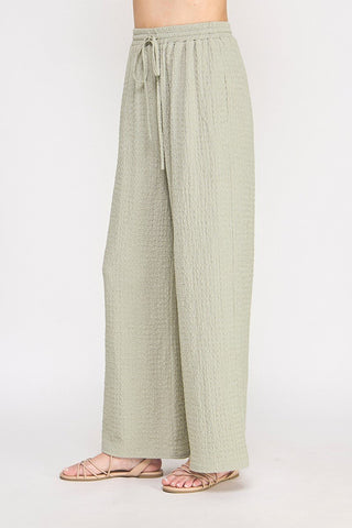 The Coastal Moss Knit Wide Leg Pants - 240 Pants - The Farmhouse