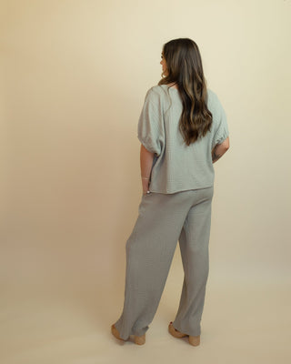 The Coastal Moss Knit Wide Leg Pants - 240 Pants - The Farmhouse