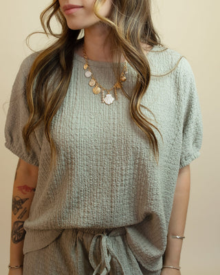 The Coastal Moss Women's Knit Top - 100 Casual Tops - The Farmhouse
