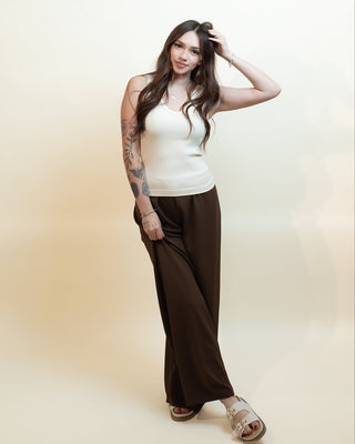 The Cocoa Flow High-Rise Trousers - 240 Pants - The Farmhouse