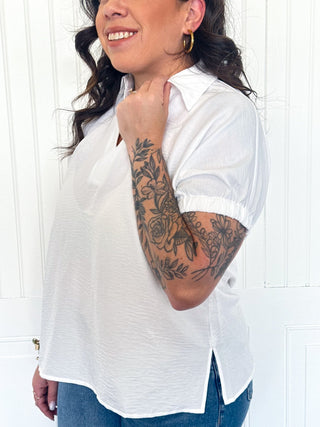 The Collins Easy Collar Tee - 100 Casual Tops - The Farmhouse