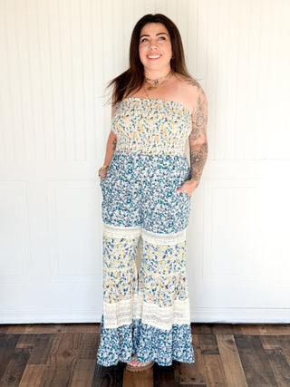 The Cottage Bloom Tiered Jumpsuit - 180 One Piece Outfits - The Farmhouse