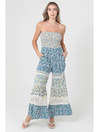 The Cottage Bloom Tiered Jumpsuit - 180 One Piece Outfits - The Farmhouse