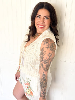 The Cozy Cove Tie Vest - 150 Kimonos + Cardigans - The Farmhouse