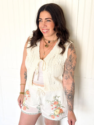 The Cozy Cove Tie Vest - 150 Kimonos + Cardigans - The Farmhouse