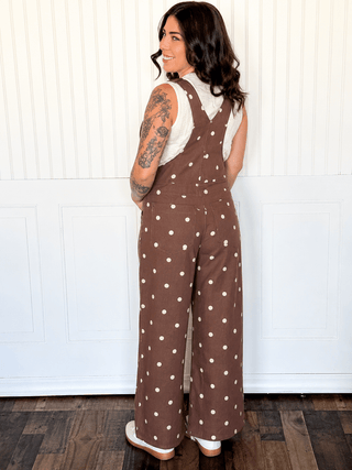 The Cream & Mocha Polka Dot Overalls - 180 One Piece Outfits - The Farmhouse