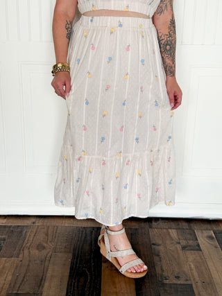 The Daisyfield Embroidered Midi - 240 Pants - The Farmhouse