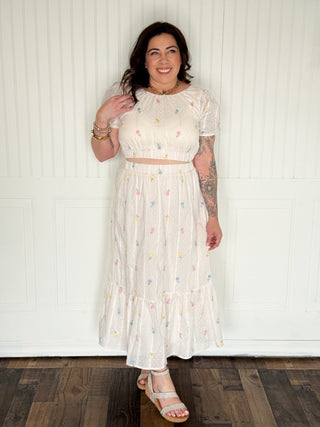 The Daisyfield Embroidered Midi - 240 Pants - The Farmhouse