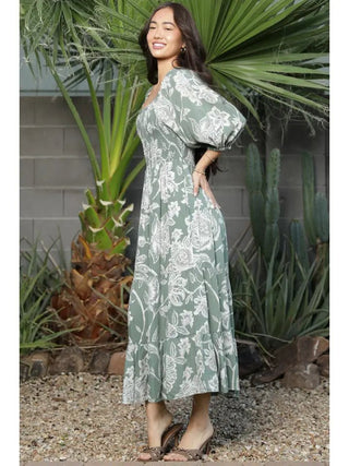 The Dandelion Drift Smocked Midi Dress - 170 Dresses - The Farmhouse