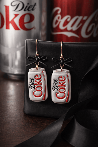 The Diet Coke Bow Dangle Earrings - 290 Jewelry - The Farmhouse