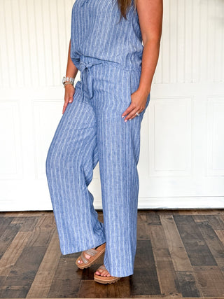 The Easy Stripe Flow Pants - 240 Pants - The Farmhouse