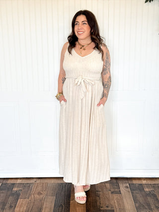 The Easy V Smocked Midi Dress - 170 Dresses - The Farmhouse