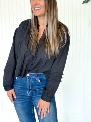 The Elegant Line Button Blouse - 100 Casual Tops - The Farmhouse