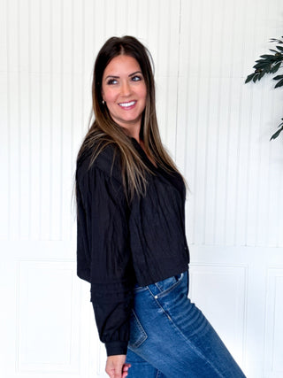 The Elegant Line Button Blouse - 100 Casual Tops - The Farmhouse