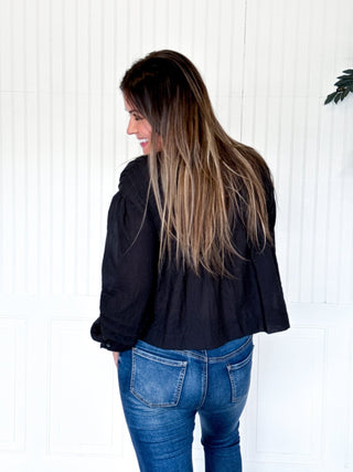 The Elegant Line Button Blouse - 100 Casual Tops - The Farmhouse