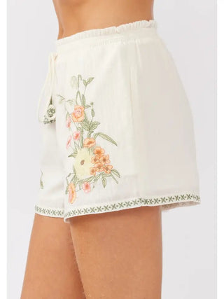 The Embroidered Breeze Drawstring Shorts - 220 Shorts + Skirts - The Farmhouse