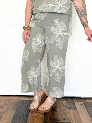 The Eucalyptus Bloom Relaxed Pants - 240 Pants - The Farmhouse