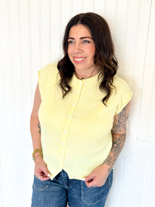 The Featherlight Layering Vest, Butter - 150 Kimonos + Cardigans - The Farmhouse