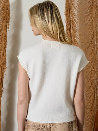 The Featherlight Layering Vest, Ivory - 150 Kimonos + Cardigans - The Farmhouse