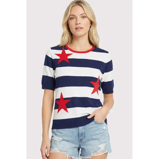 The Firecracker Stripe Pullover - 100 Casual Tops - The Farmhouse