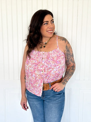 The Floral Daydream Spaghetti Strap Top - 100 Casual Tops - The Farmhouse