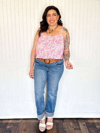 The Floral Daydream Spaghetti Strap Top - 100 Casual Tops - The Farmhouse