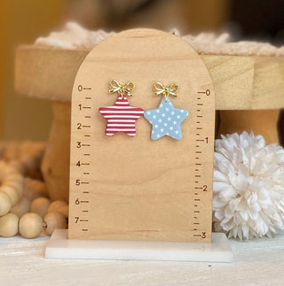 The Freedom Star Charm Drop Earrings, Small - 290 Jewelry - The Farmhouse