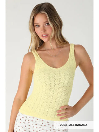 The Fresh Picked Reversible Tank, Pale Banana - 130 Basics - The Farmhouse