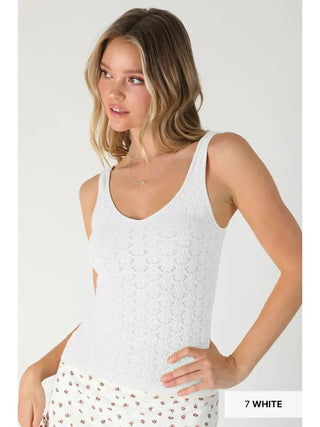 The Fresh Picked Reversible Tank, White - 130 Basics - The Farmhouse