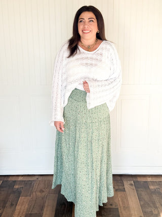 The Garden Drift Smocked Skirt - 220 Shorts + Skirts - The Farmhouse