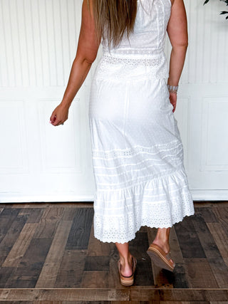 The Garden Eyelet Edge Skirt - 220 Shorts + Skirts - The Farmhouse