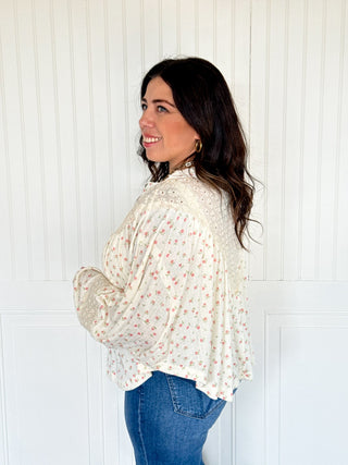 The Garden Eyelet Knit Blouse - 110 Blouses - The Farmhouse
