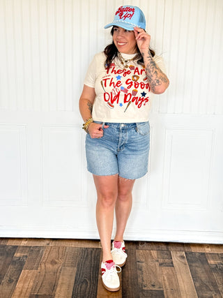 The Good Old Days Crop Tee - 120 Graphic Tees - The Farmhouse