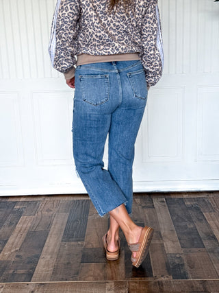 The Highline Distressed Crop Wide Leg - 210 Jeans - The Farmhouse