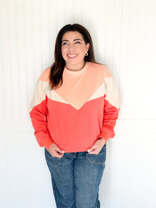 The Horizon Block Knit, Sunset - 140 Sweatshirts + Sweaters - The Farmhouse