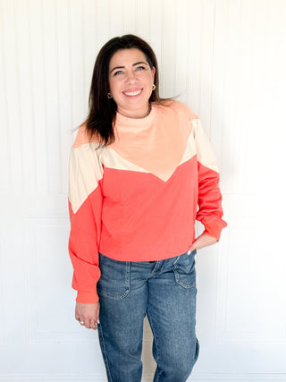 The Horizon Block Knit, Sunset - 140 Sweatshirts + Sweaters - The Farmhouse
