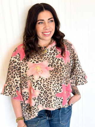 The Jungle Petal Ruffle Top - 110 Blouses - The Farmhouse