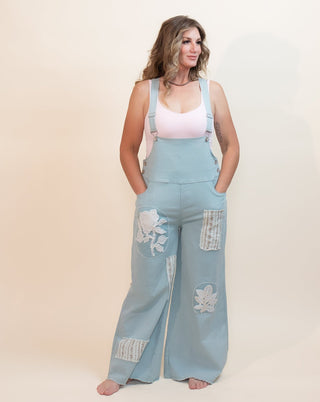 The Lace & Bloom Patchwork Overalls, Soda Candy - 180 One Piece Outfits - The Farmhouse