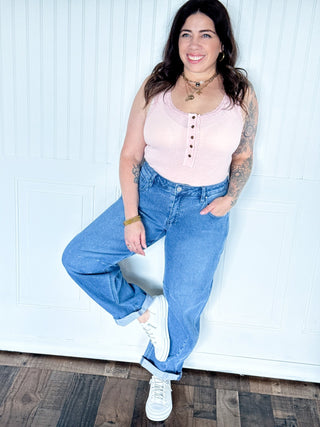 The Lace Edge Everyday Tank, Soft Pink - 110 Blouses - The Farmhouse