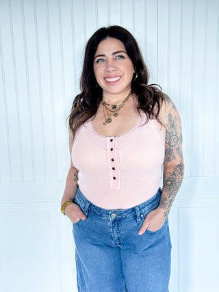 The Lace Edge Everyday Tank, Soft Pink - 110 Blouses - The Farmhouse