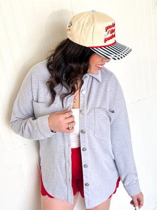 The Layer Me Up Rib Shacket - 140 Sweatshirts + Sweaters - The Farmhouse