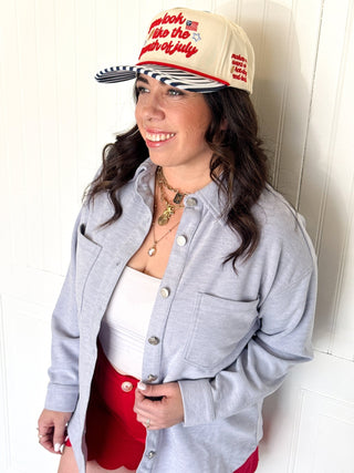 The Layer Me Up Rib Shacket - 140 Sweatshirts + Sweaters - The Farmhouse