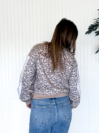 The Leopard Luxe Contrast Sweatshirt - 250 Activewear + Lounge - The Farmhouse