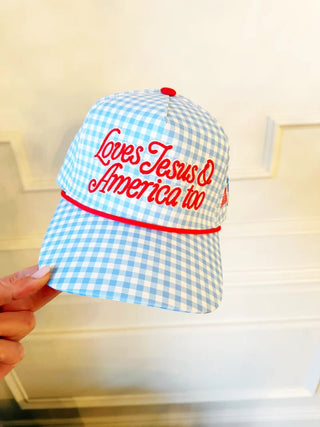 The Love Jesus Love America Hat - 260 Fashion Accessories - The Farmhouse