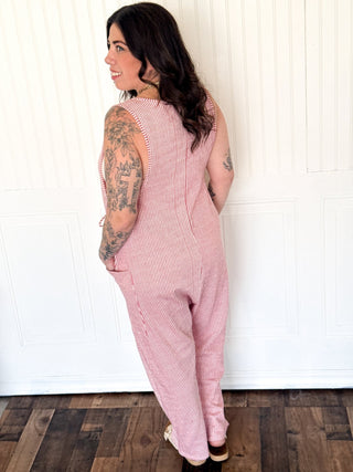 The Marina Jumpsuit, Red - 180 One Piece Outfits - The Farmhouse