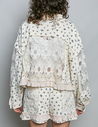The Meadow Song Lace Shacket - 110 Blouses - The Farmhouse