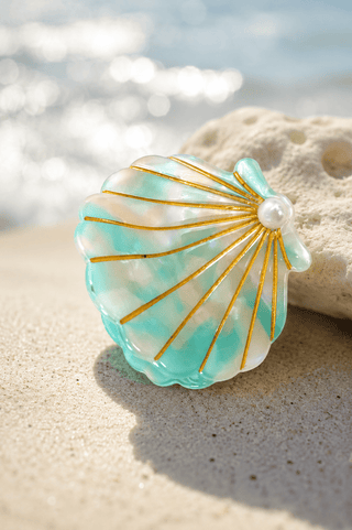 The Mermaid Cove Hair Clip, Mint - 260 Fashion Accessories - The Farmhouse