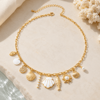 The Mermaid's Treasure Charm Necklace - 260 Fashion Accessories - The Farmhouse