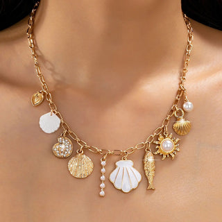 The Mermaid's Treasure Charm Necklace - 260 Fashion Accessories - The Farmhouse